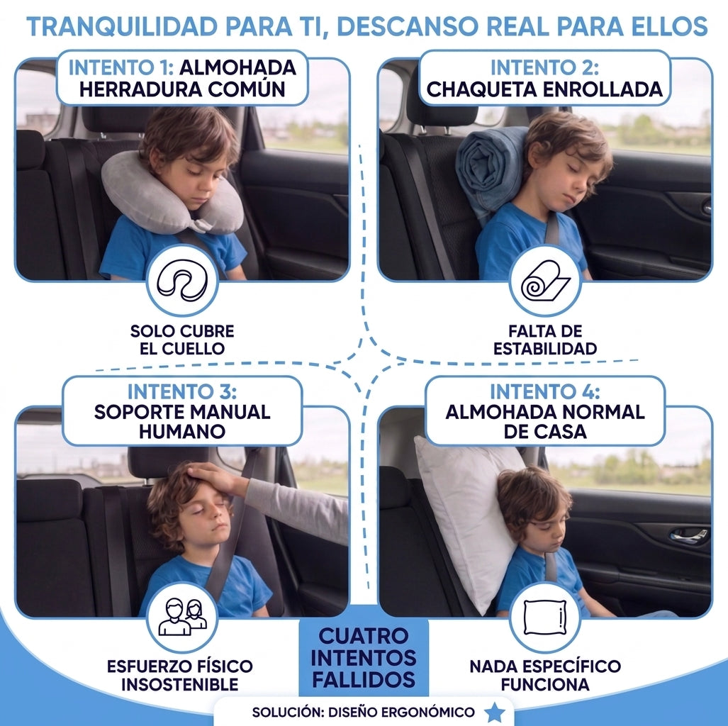 Cojín Cervical Infantil para Viajes