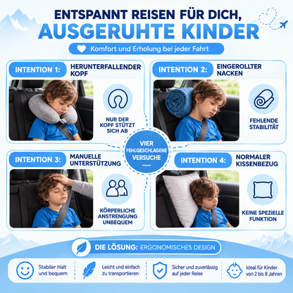MimoRide™ - Kinder-Nackenkissen für Reisen